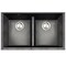 Nantucket Sinks Low Divide 50/50 Double Bowl Undermount Granite Composite Black PR5050-LDBL - alternate 1